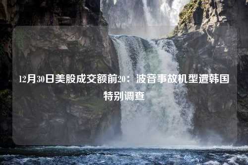 12月30日美股成交额前20：波音事故机型遭韩国特别调查